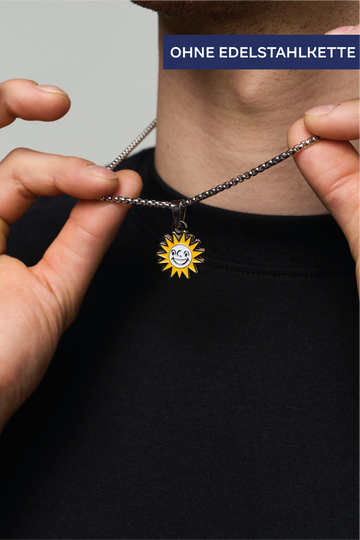 Kette mit Sonnen-Merkur Anhänger